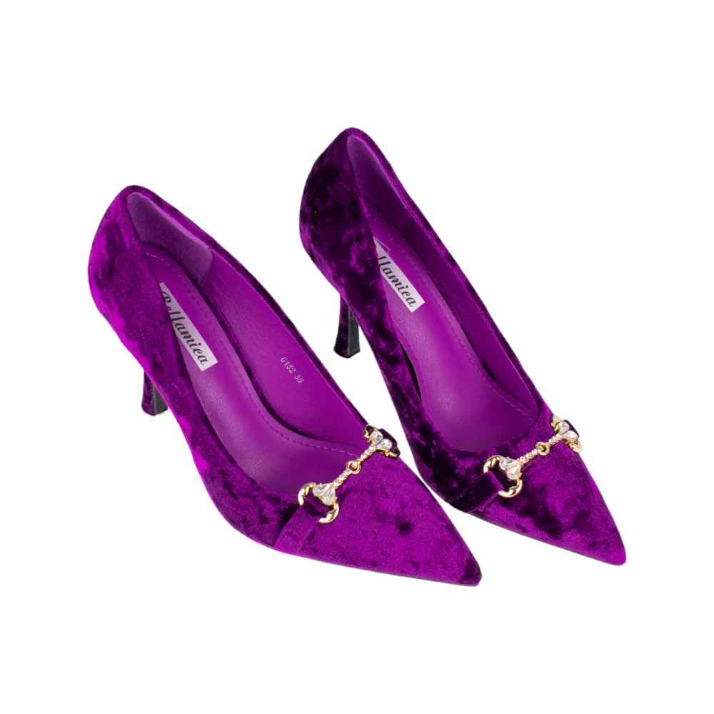 Salón, Velvet, bellamica, modelo, s6-mp51, g152, violeta